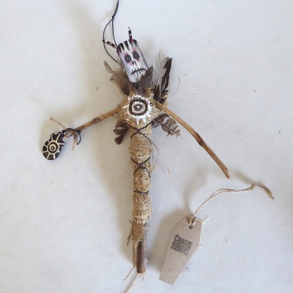 Cradle to Grave Curiosities Other - NEW OOAK 12” HANDCRAFTED VOODOO DOLL PRIMITIVE WITCH HALLOWEEN PROP ODDITY